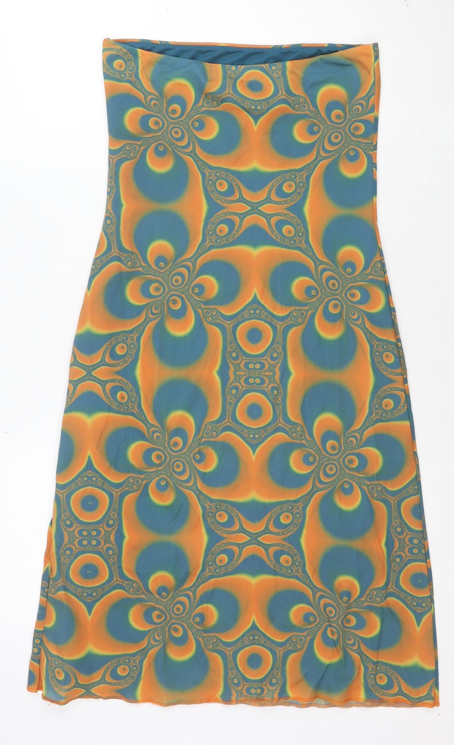 Pull & Bear Women’s Multicoloured Geometric Bodycon Dress M