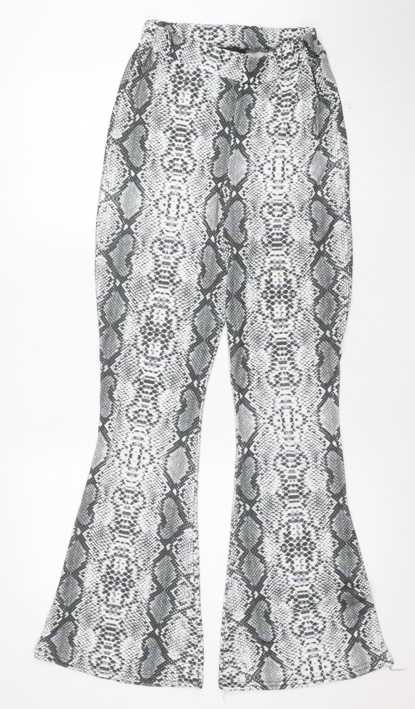 Pink Vanilla Women Grey Snake Print Stretch Leggings Size S