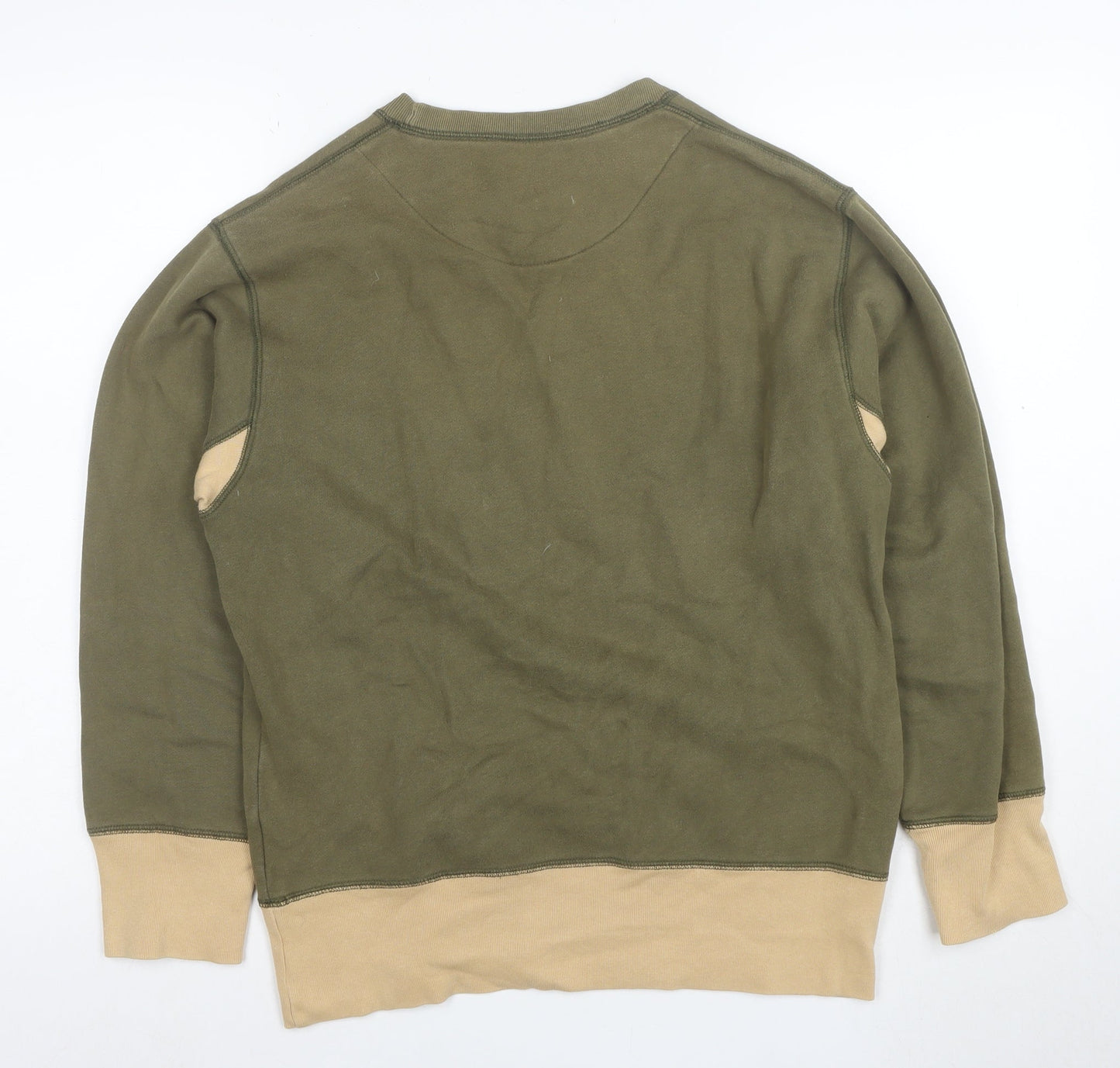 Watch2 Mens Green Small Pullover Crew Neck Sweatshirt