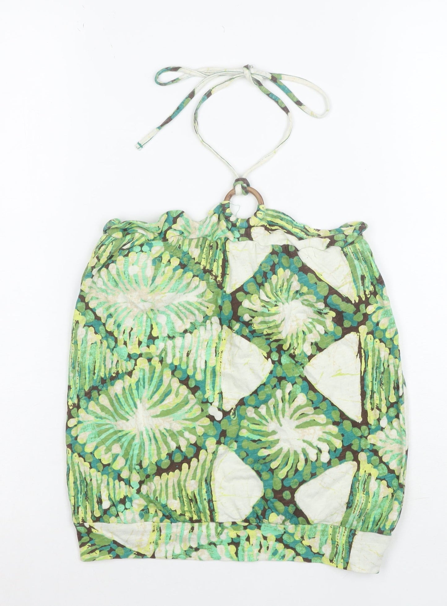 GAP Women's Green Halter Camisole Tank Top Size S 100% Cotton