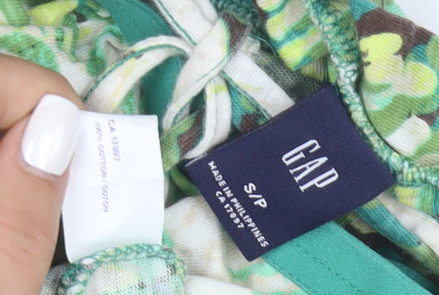 GAP Women's Green Halter Camisole Tank Top Size S 100% Cotton