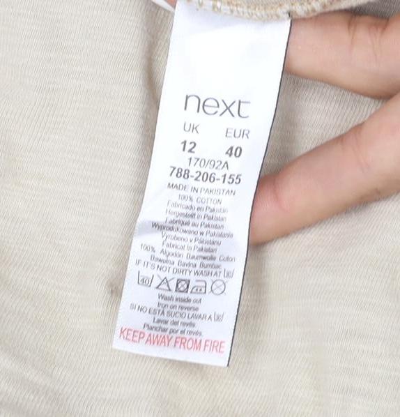 Next Women’s Beige Cotton Military Jacket Size 12