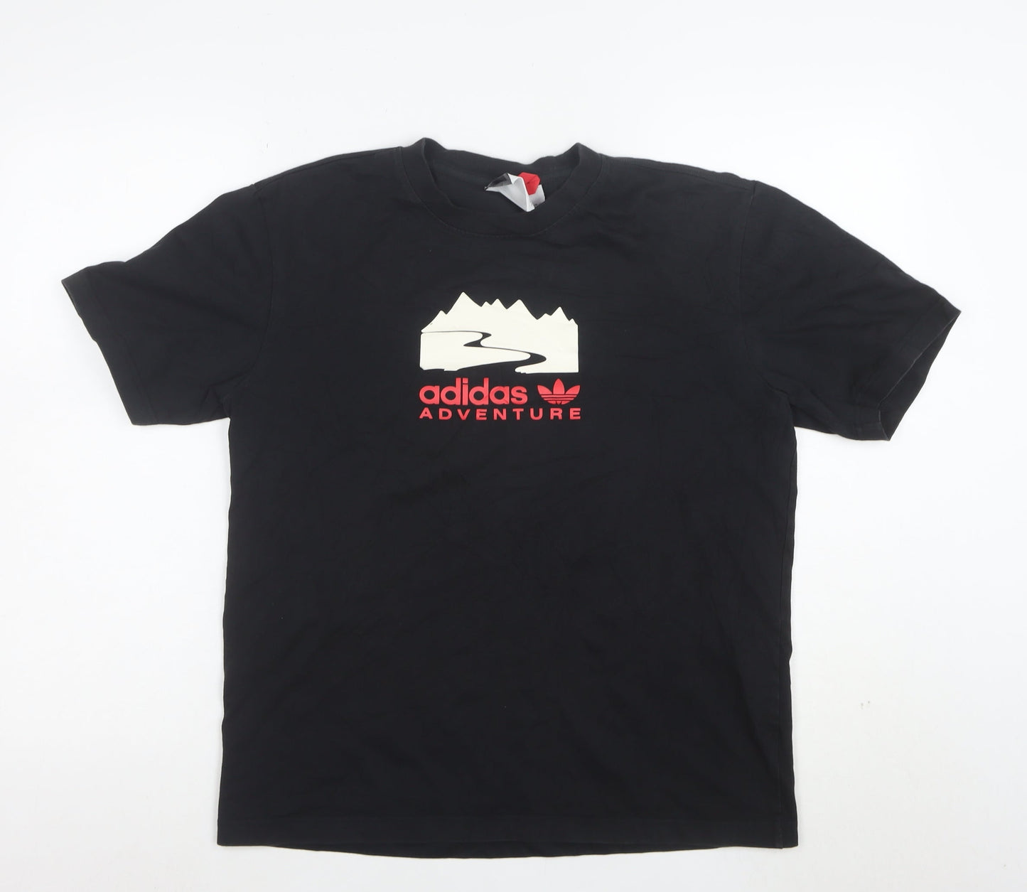 Adidas Adventure Men's Black Crew Neck Short Sleeve T-Shirt M