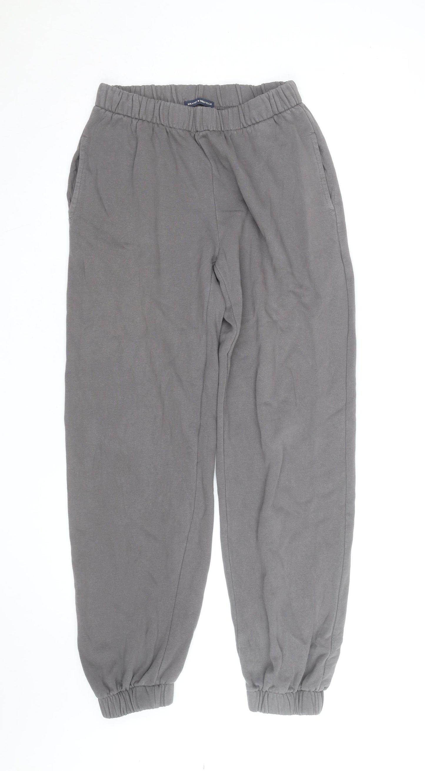 Brandy Melville Women Grey Jogger Sweatpants Elastic Waist Size XS-S
