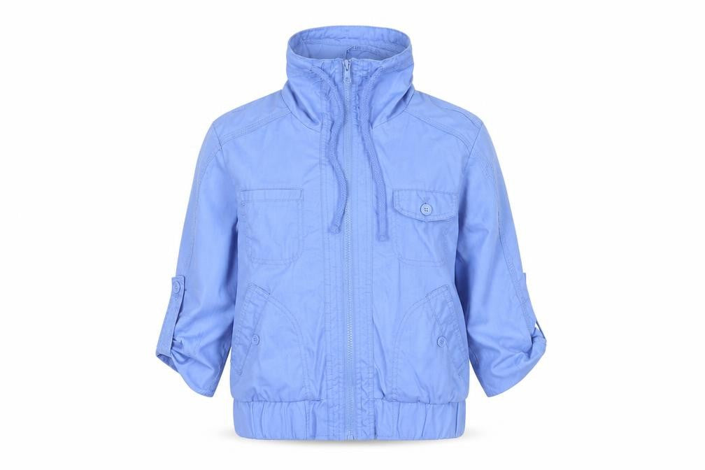 Wear Me Work Me Love Me Women’s Blue Zip-Up Button Jacket UK 6