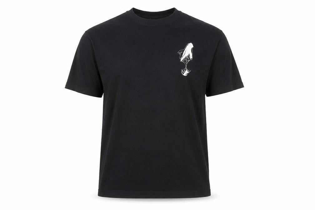 Lonely Souls Club Men's Black Graphic Gothic Cotton L T-Shirt