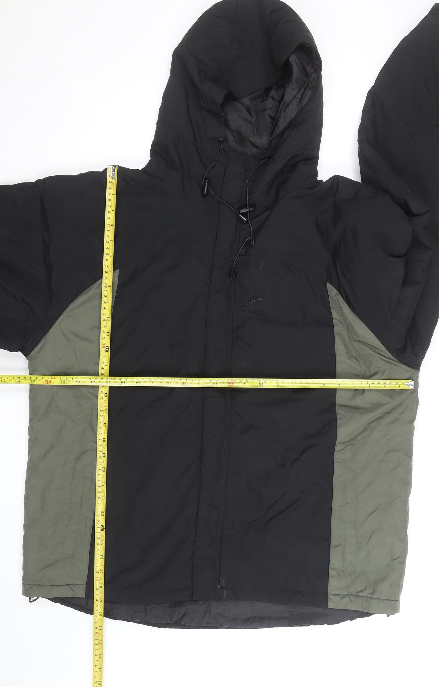 Steve & Barry’s Men’s Black XL Hooded Parka Jacket Polyester
