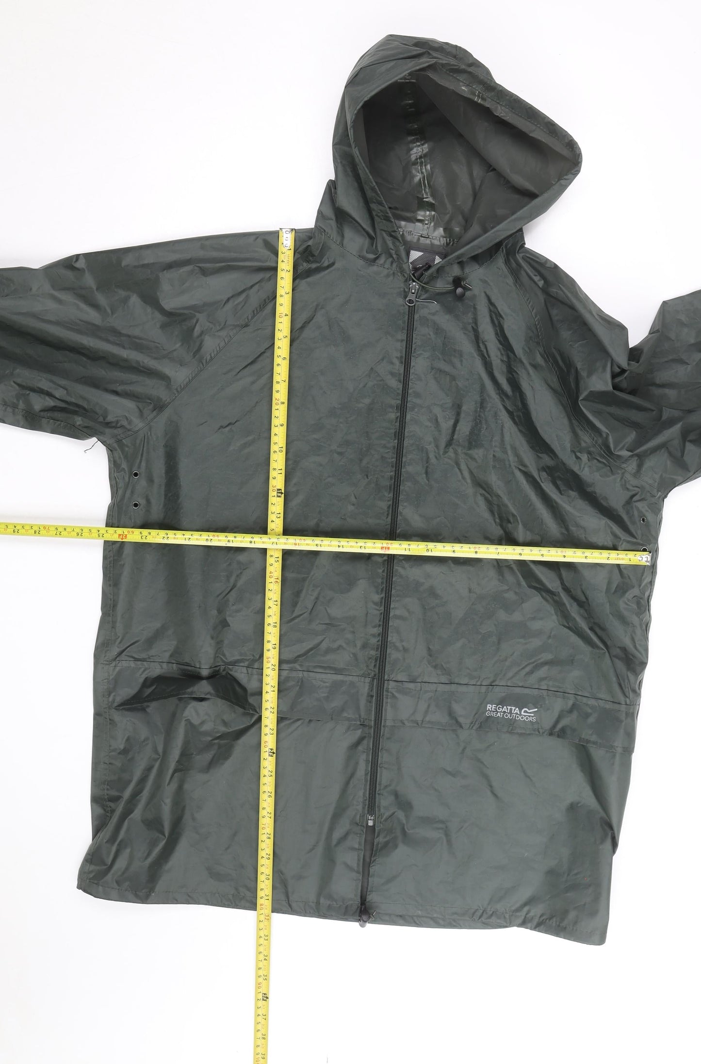 Regatta Men's Green 3XL Waterproof Hooded Windbreaker Jacket