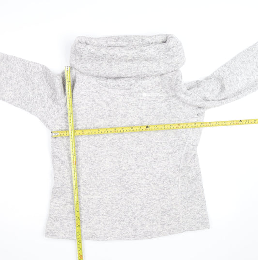 Mountain Warehouse Womens Grey Cowl Neck Long Sleeve Pullover Jumper Size 12