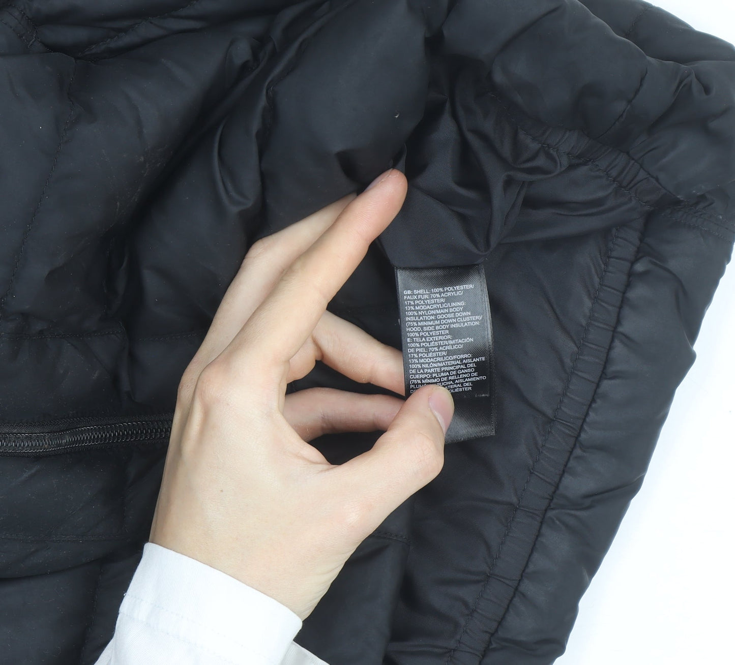 The North Face Women’s Black Puffer Down Hooded Gilet Size M