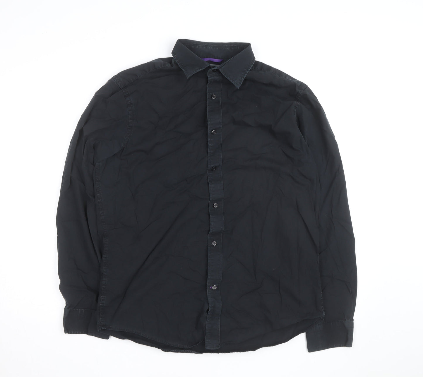 Gap Men’s Black Cotton Long Sleeve Button-Up Shirt Size L
