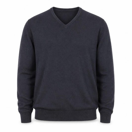 St John’s Bay Men’s Grey V-Neck Pullover Jumper Size M
