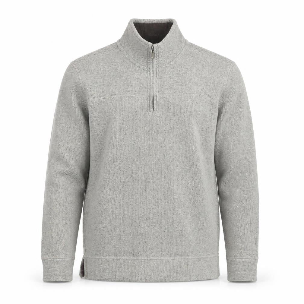 Mantaray Men’s Grey 1/4 Zip Cotton Knit Pullover Jumper Size M