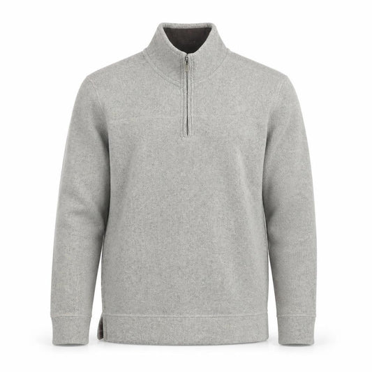 Mantaray Men’s Grey 1/4 Zip Cotton Knit Pullover Jumper Size M