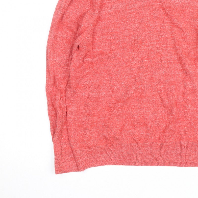 Additional view of Nautica Men's Red V-Neck Knit jumper, size L