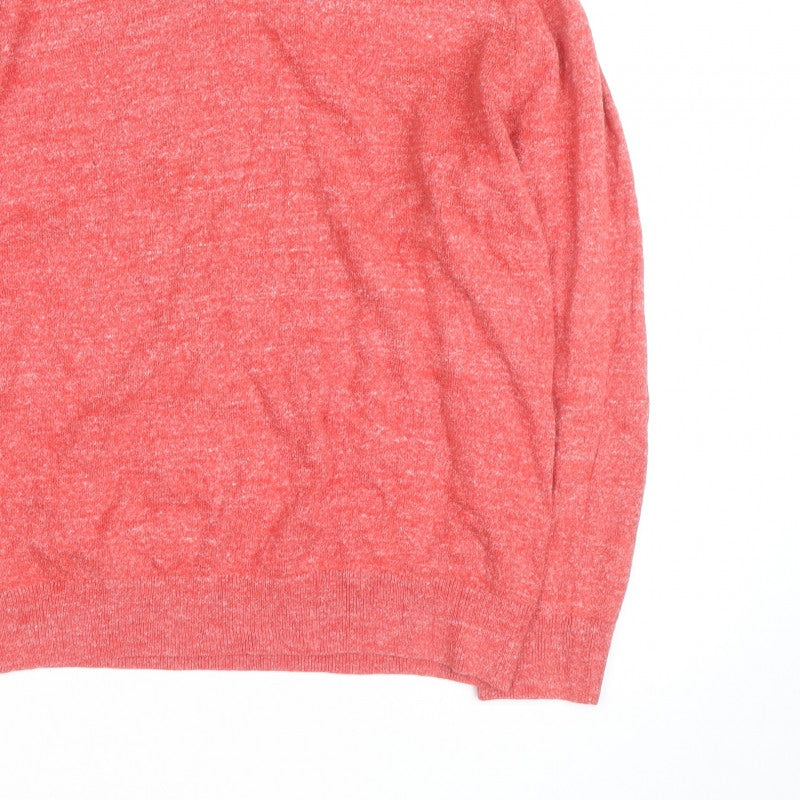 Additional view of Nautica Men's Red V-Neck Knit jumper, size L