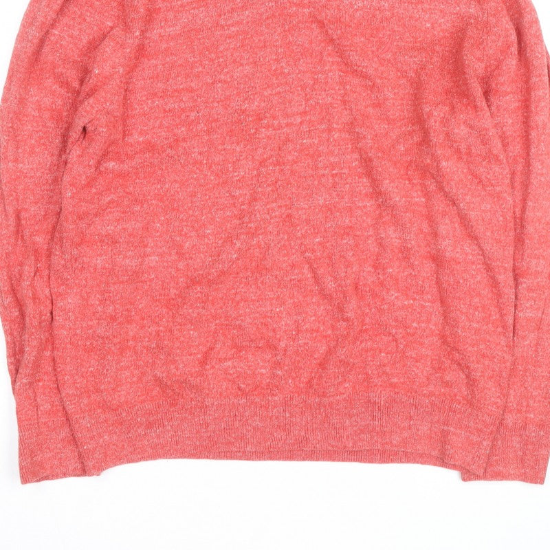 Additional view of Nautica Men's Red V-Neck Knit jumper, size L