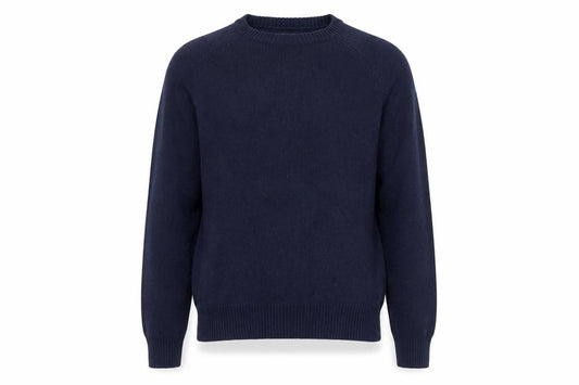 J.Crew Men's Blue Merino Wool Crew Neck Pullover Jumper L
