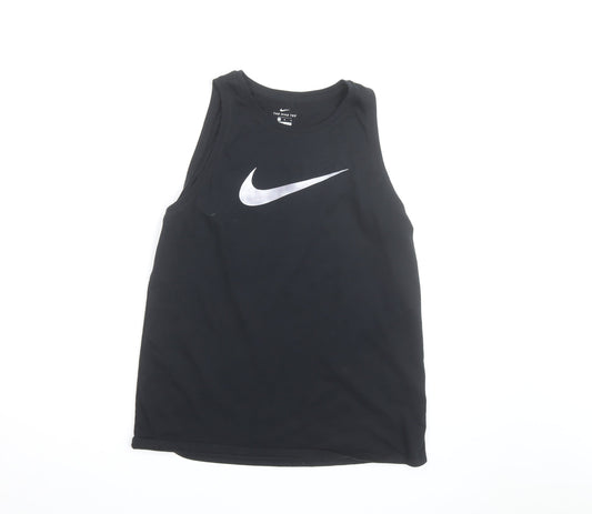 Nike Men's Black Dri-Fit Tank Top M Sports Vest Gym Activewear