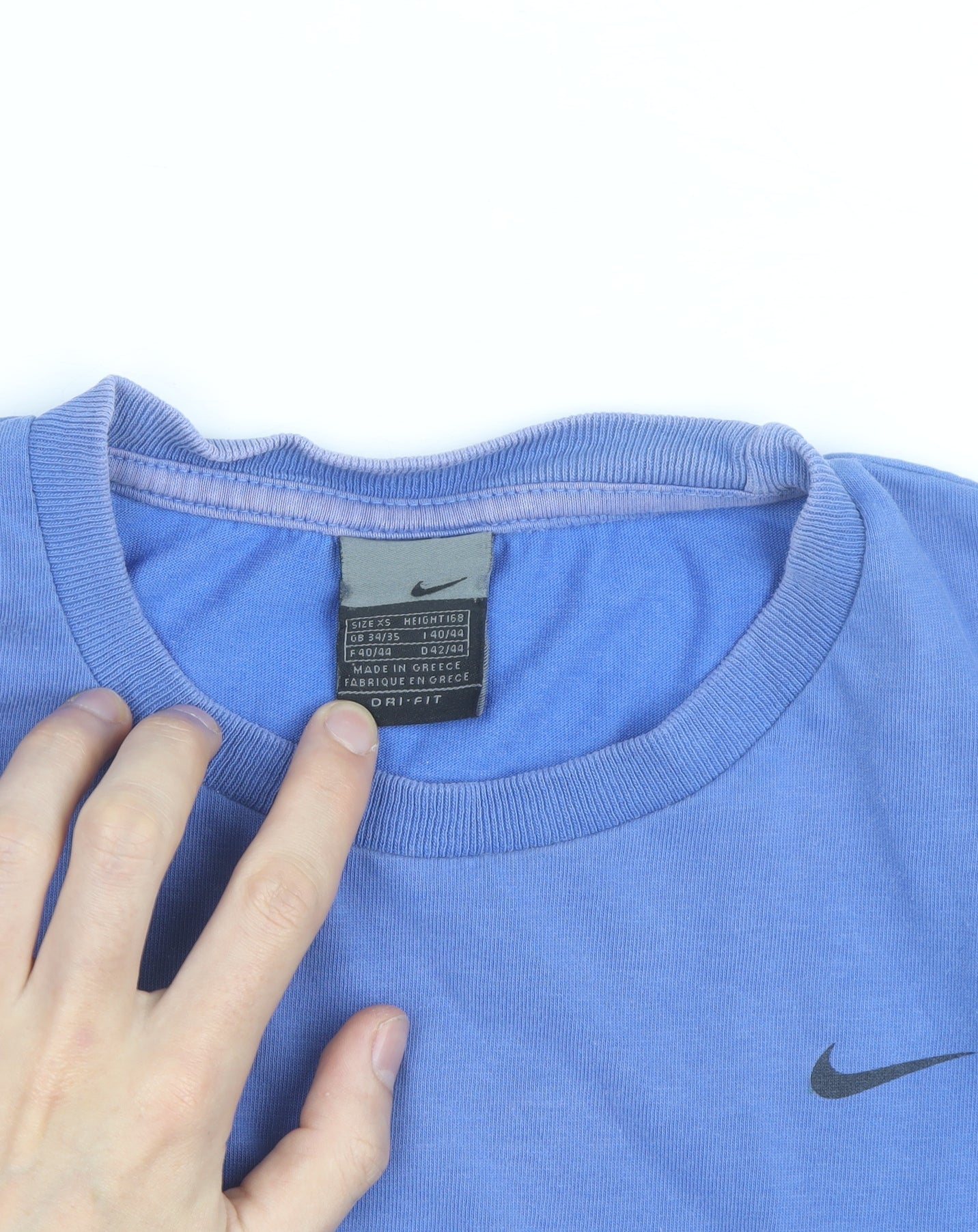 Nike Men's Blue Dri-FIT Short Sleeve Crew Neck T-Shirt XS
