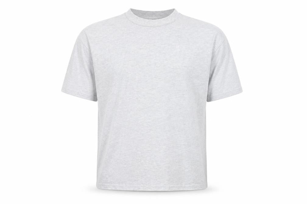 NA-KD Men’s Grey Crew Neck Short Sleeve Cotton T-Shirt Size S