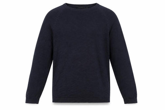 French Connection Men's Blue Cotton Crew Neck Pullover Jumper Size S