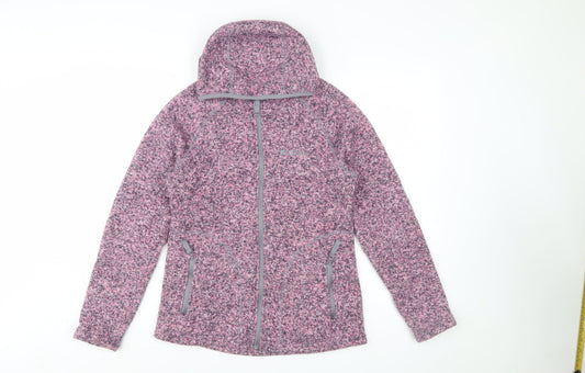 Mountain Warehouse Womens Pink Fleece Hooded Jacket Size 10