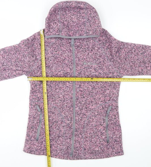 Mountain Warehouse Womens Pink Fleece Hooded Jacket Size 10
