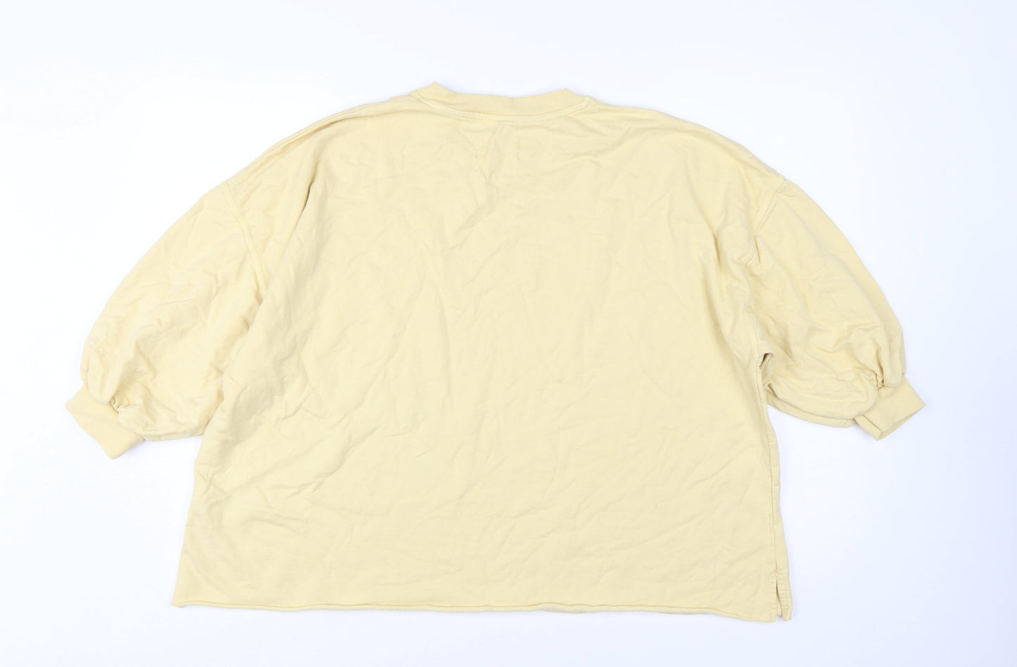 Moshi Moshi Mind Women Beige Pullover Sweatshirt S/M Organic Cotton