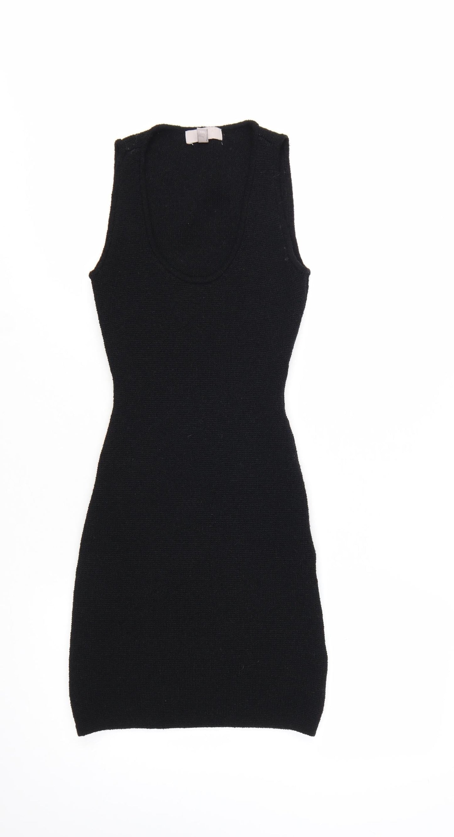 H&M Women’s Black Sleeveless Bodycon Knit Dress XS