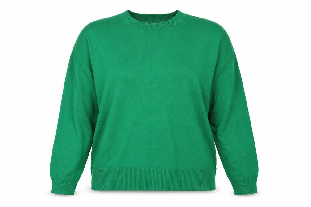 Oasis Womens Green Crew Neck Knit Jumper XL