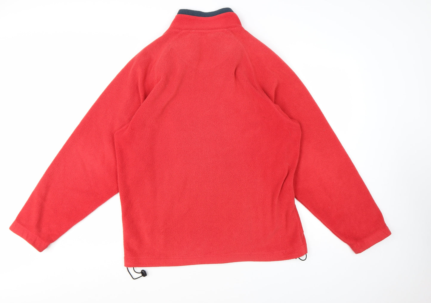 Cotton Traders Men's Red Fleece Full Zip Jacket Size M Casual Outdoor