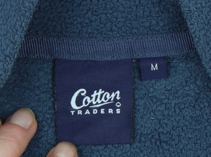 Cotton Traders Men's Red Fleece Full Zip Jacket Size M Casual Outdoor