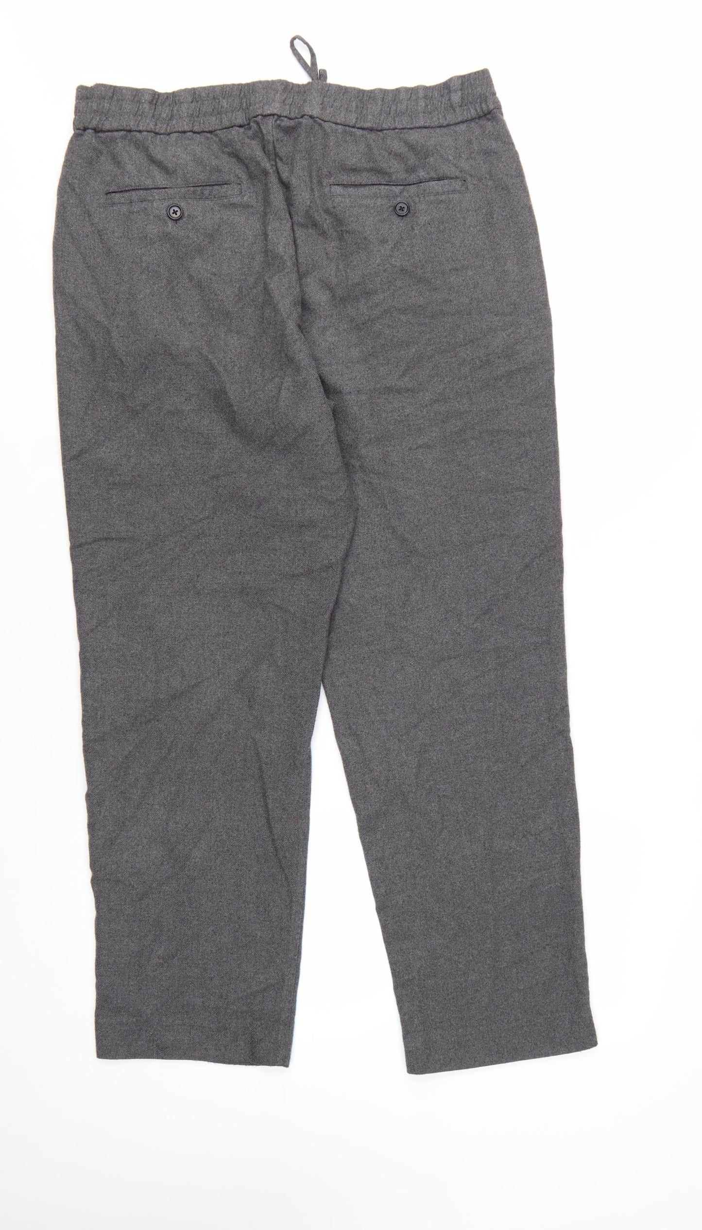 Abercrombie & Fitch Men's Grey XL Relaxed Fit Chino Trousers