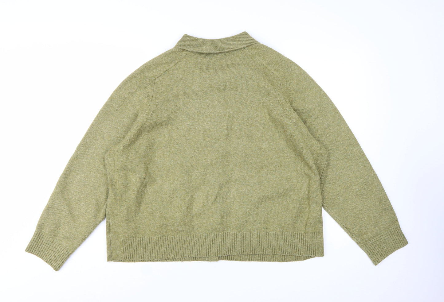Marks and Spencer Women’s Green Collared Knit Cardigan XL