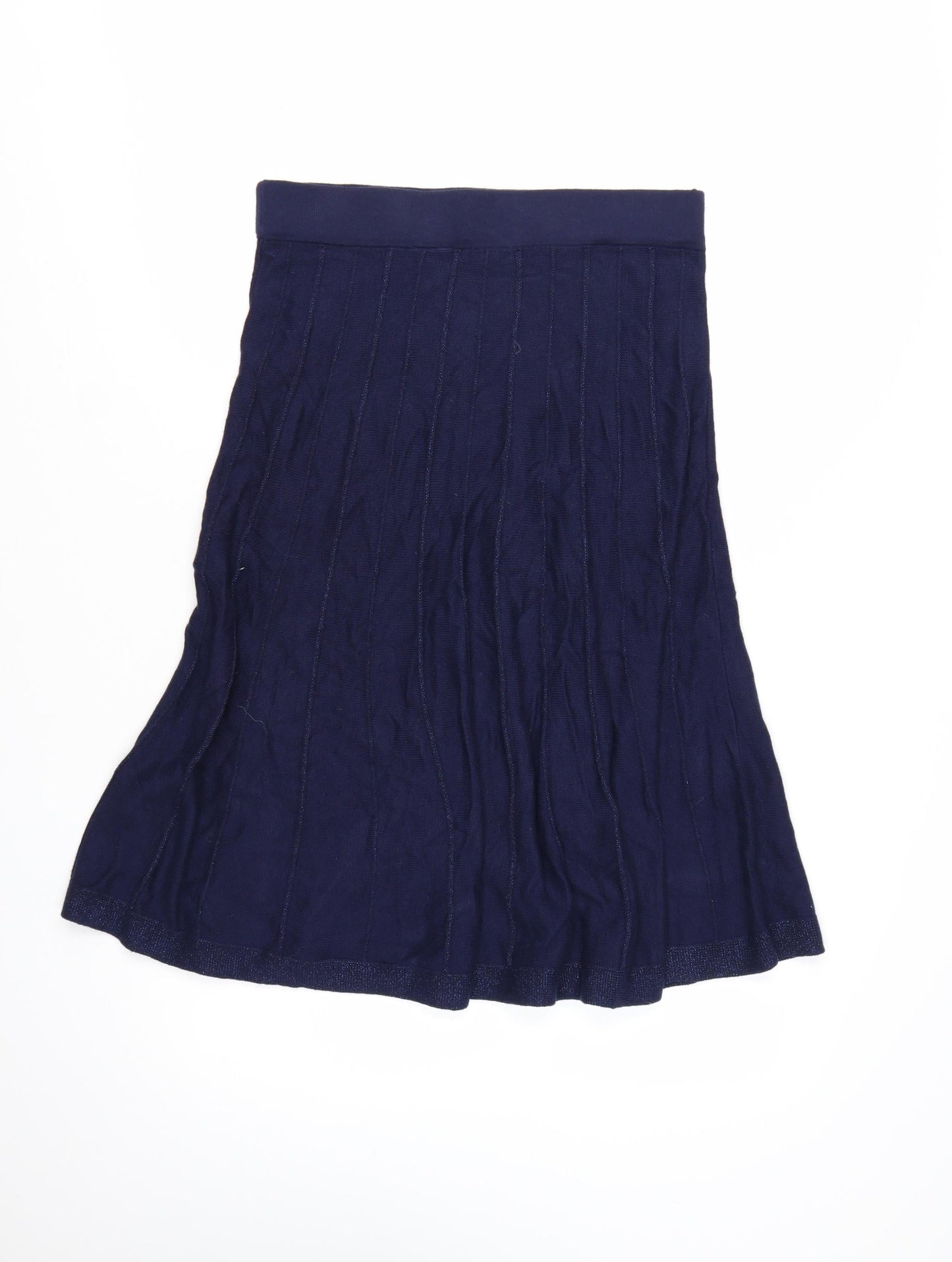 White Stuff Women’s Blue A-Line Knit Skirt Size 12