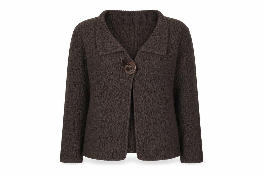 Marks & Spencer Per Una Women Brown XL Cardigan with Button Detail