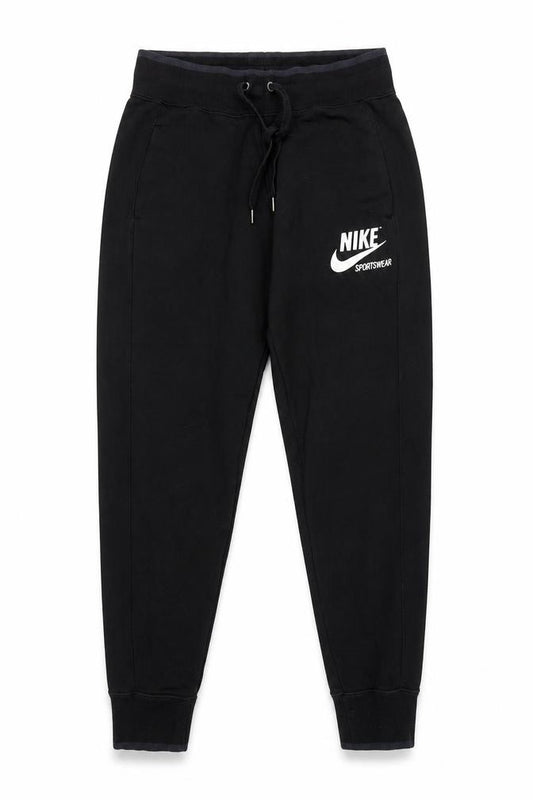 Nike Women's Black Jogger Sweatpants Small Fleece Tapered Fit