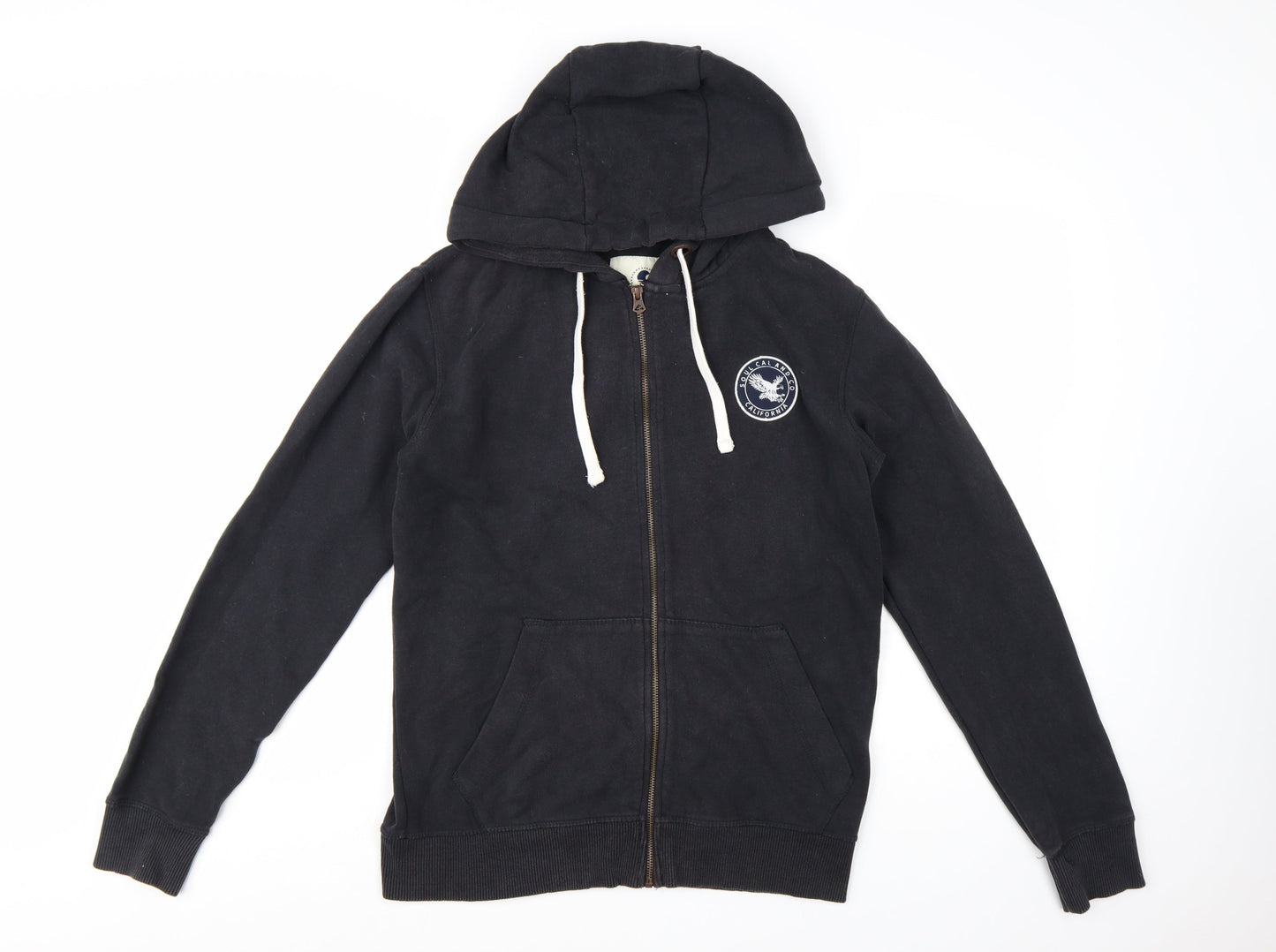 SoulCal & Co Men's Black Full Zip Hoodie M Casual Logo Sweatshirt
