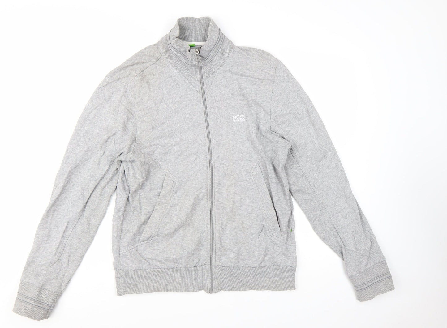 Hugo Boss Men's Grey Full Zip Sweatshirt Size S