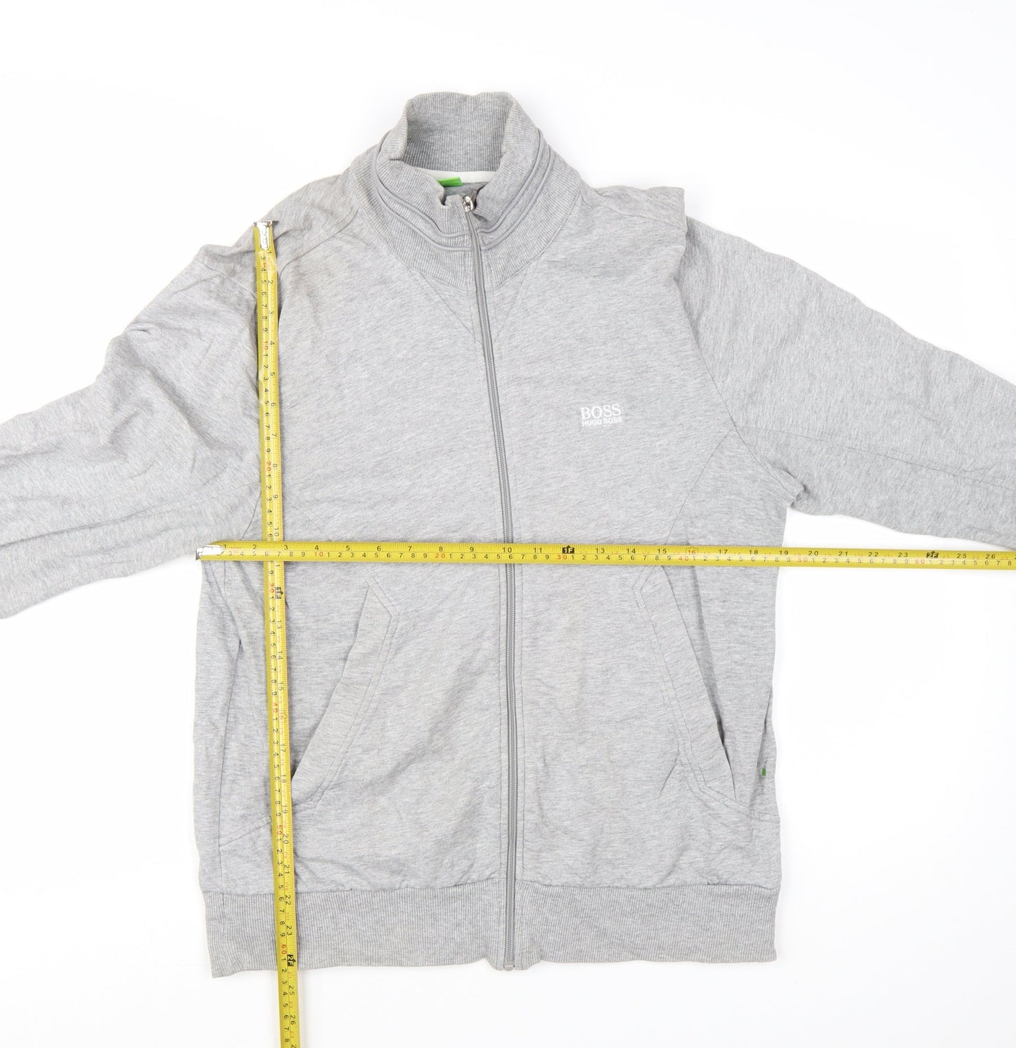Hugo Boss Men's Grey Full Zip Sweatshirt Size S