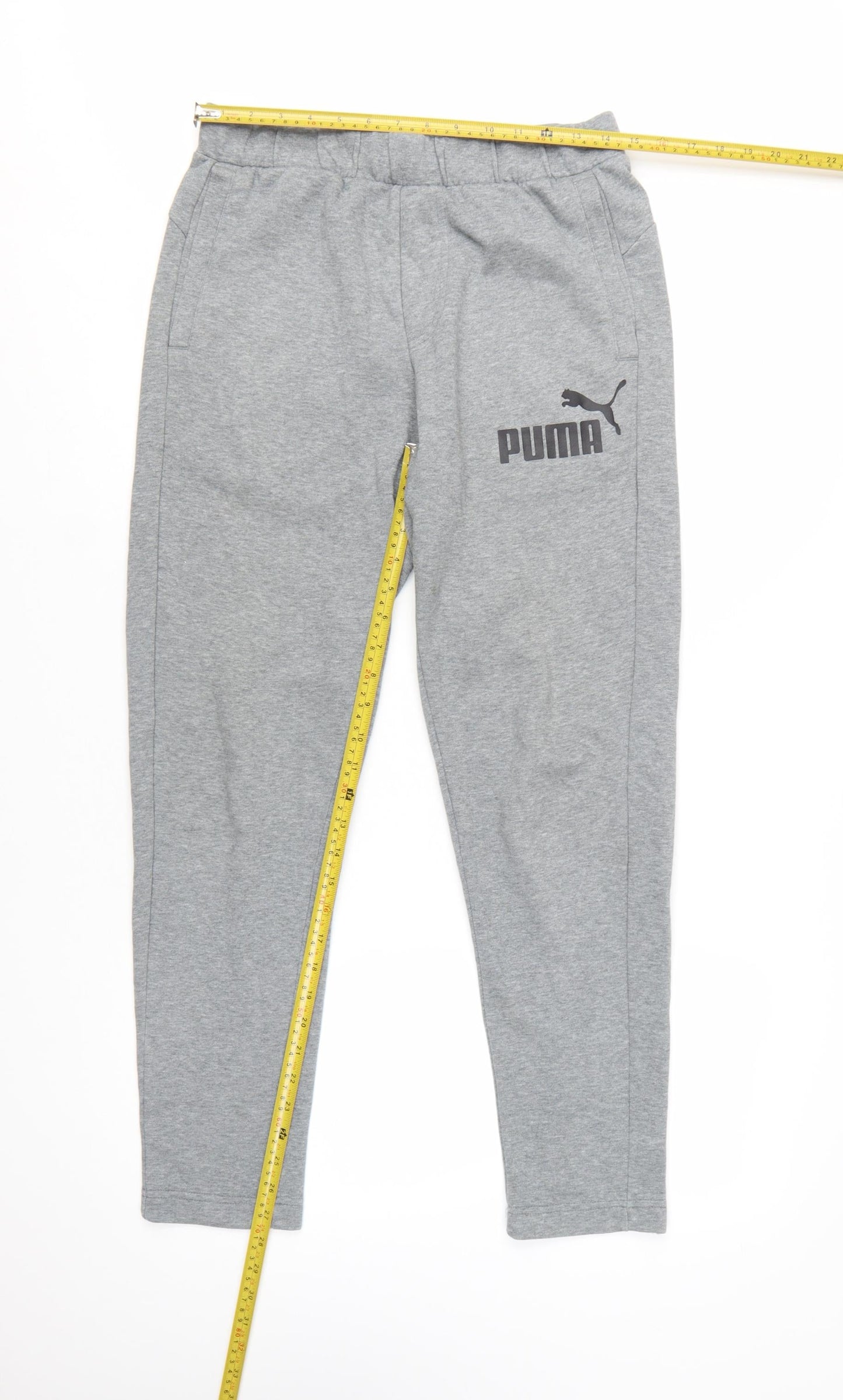 Puma Men's Grey Jogger Trousers Size S Regular Fit Sportswear