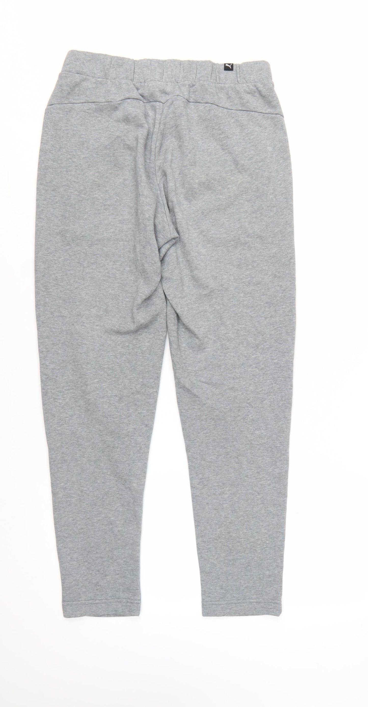 Puma Men's Grey Jogger Trousers Size S Regular Fit Sportswear