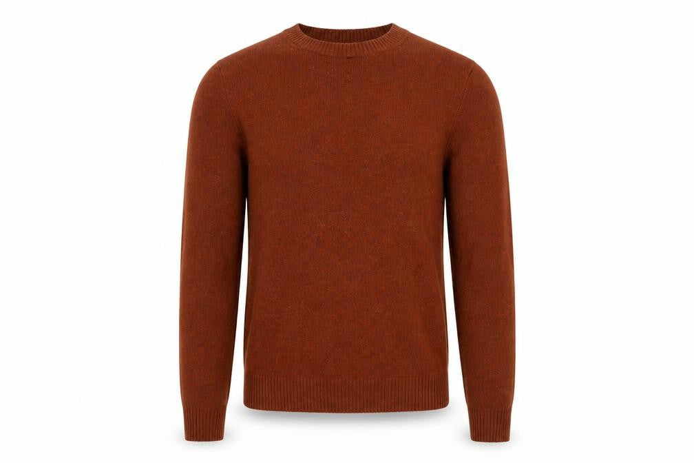 Marks & Spencer Men's Brown Lambswool Crew Neck Jumper M