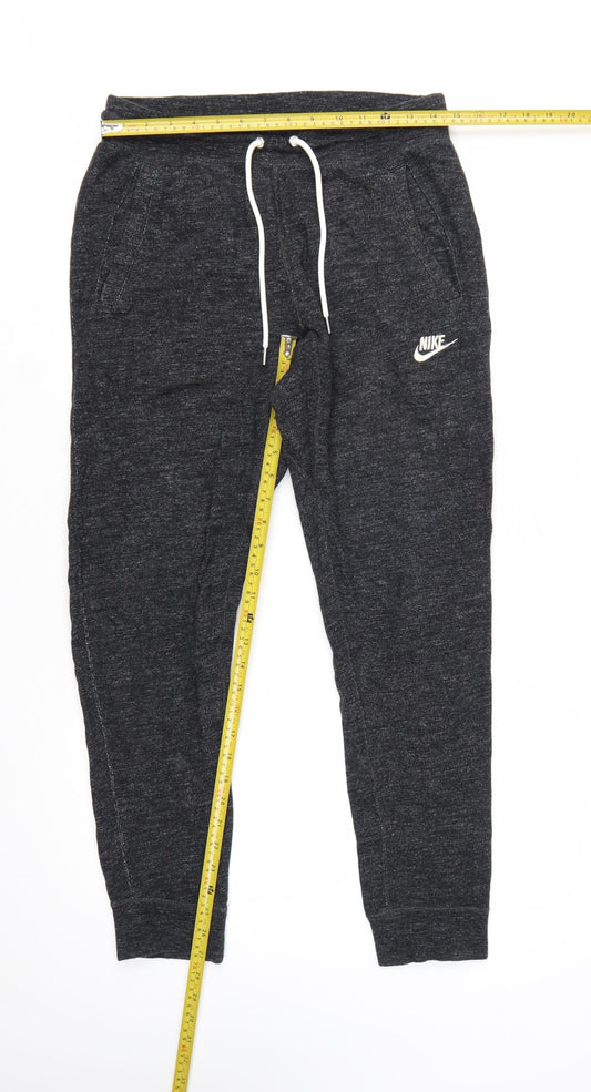 Nike Men's Black Cotton Jogger Trousers L Regular Fit