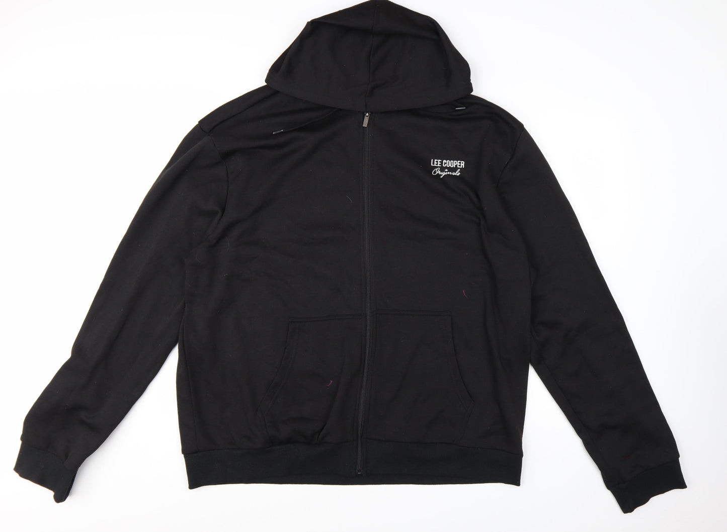 Lee Cooper Men's Black 3XL Full Zip Hoodie Sweatshirt