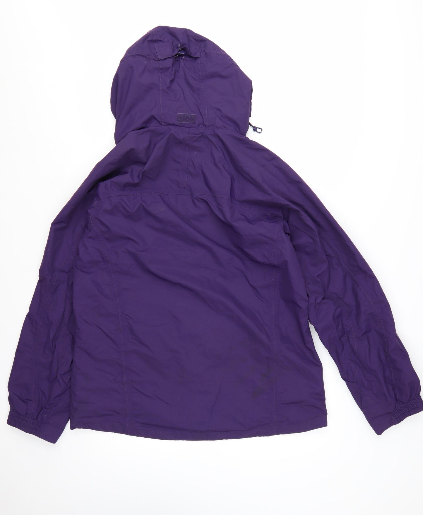 Mountain Warehouse Women Purple Waterproof Hooded Rain Jacket Size 14