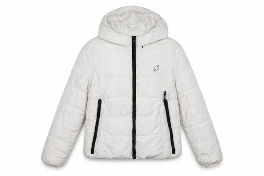 Superdry Women's White Hooded Puffer Jacket Size 14