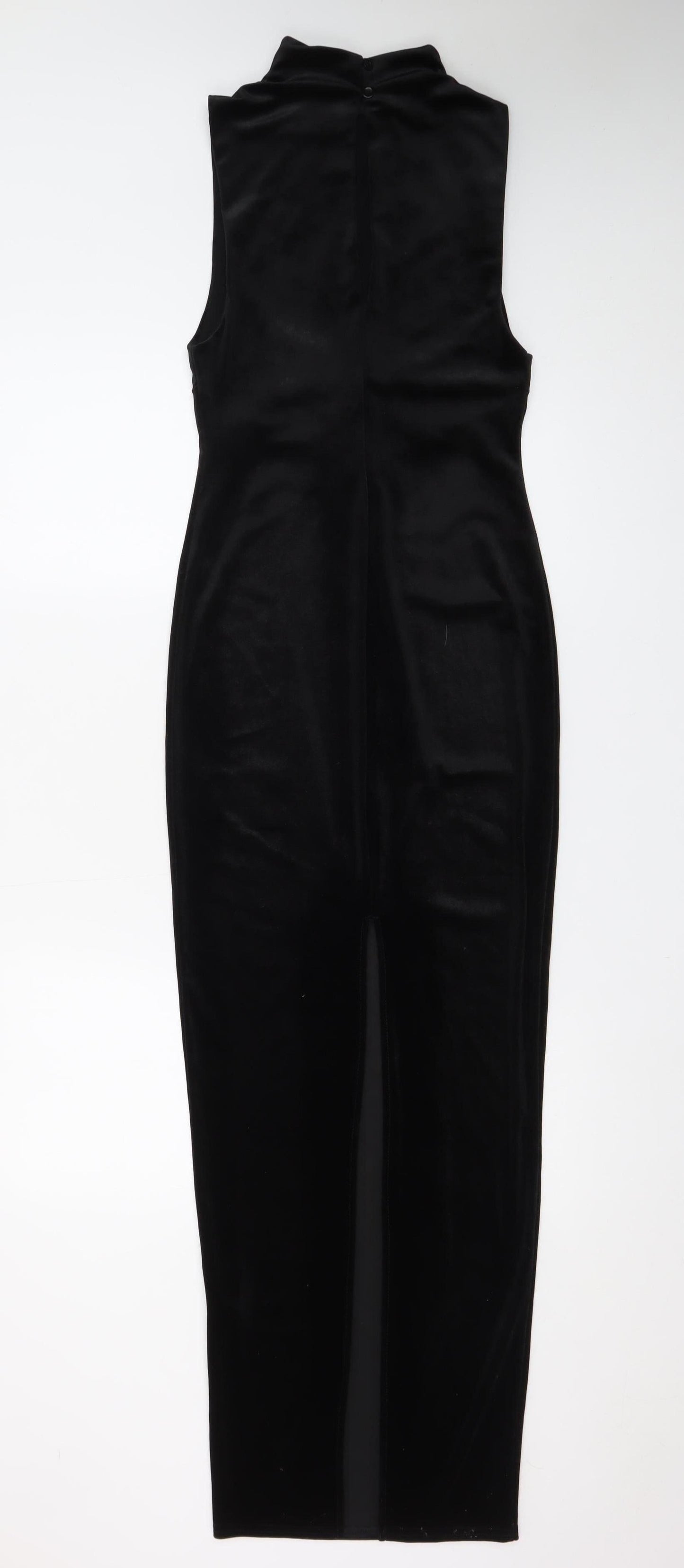 ASOS Women’s Black Velvet Sleeveless Bodycon Midi Dress UK 8