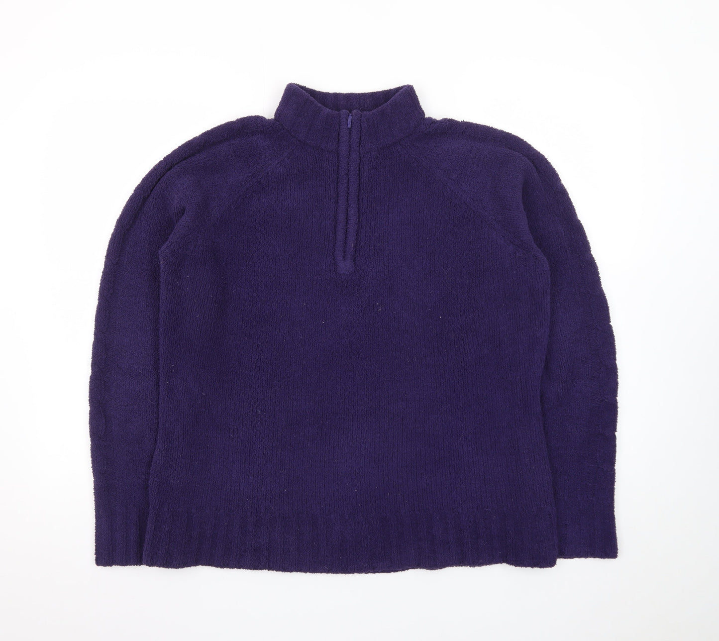 Peter Storm Women's Purple Fleece 1/4 Zip Pullover Size 16